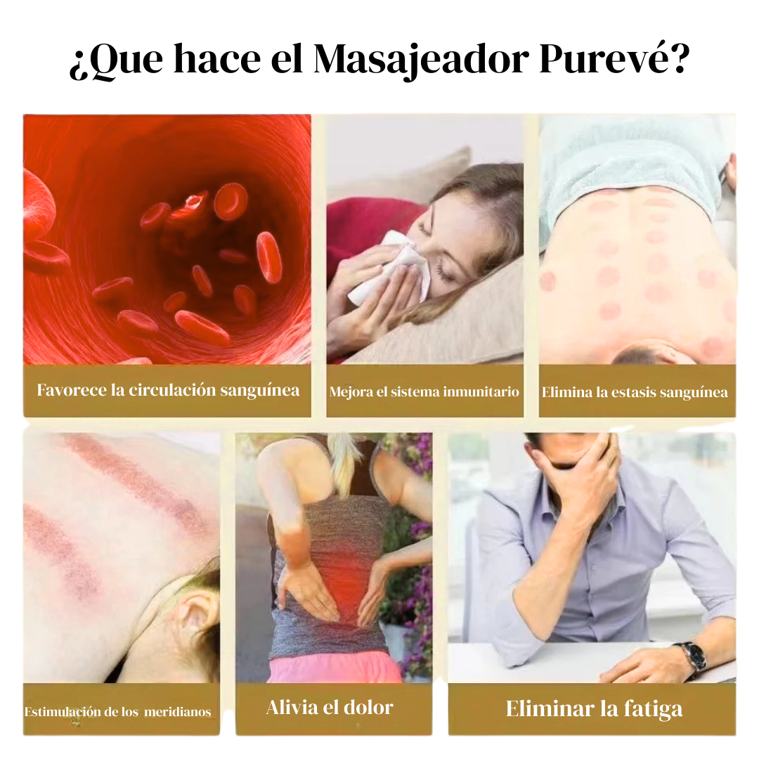 Masajeador Purevé - Reduce celulitis, grasa y dolores musculares